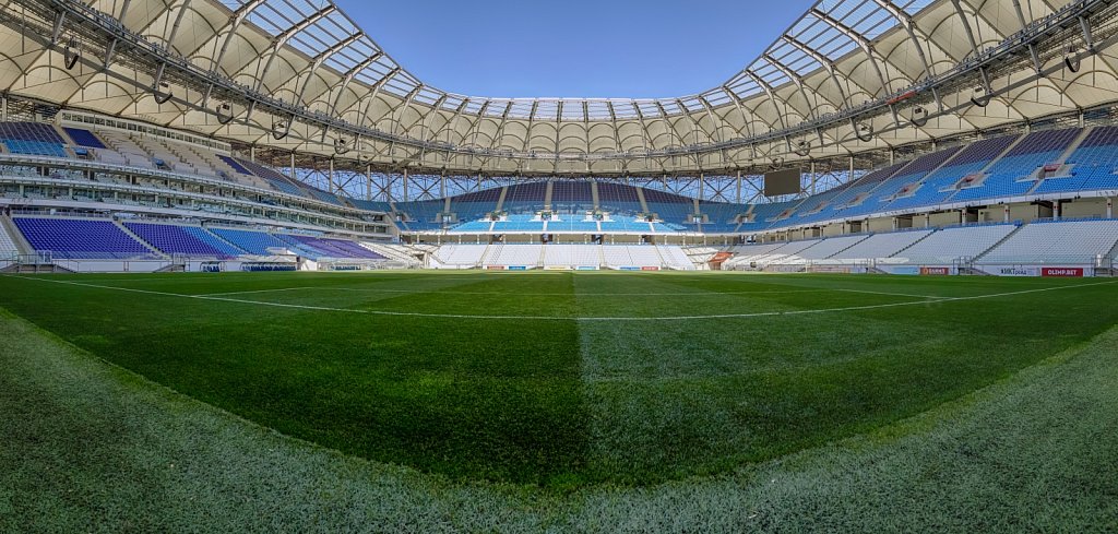 Панорамная фотосъемка футбольного стадиона Волгоград Арена.